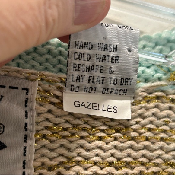 VTG 1990s Handknits by Storybook Knits Multicolor Desert Scene Cardigan - Large - Picture 13 of 13